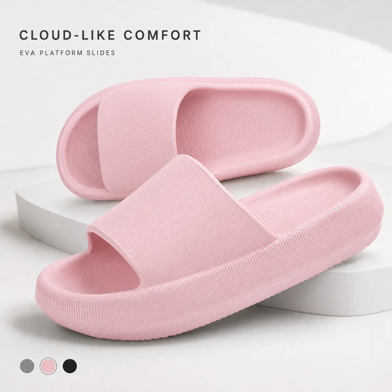 Unisex Sports Slides - 2026 Footwear with Thick Cushioned Sole, Adjustable Double-Buckle Straps, Comfortable Outdoor Walking Shoes for Men, Women, Shoe, Slipper, Adjustable Straps, Comfortable Fit, Sport Sandals