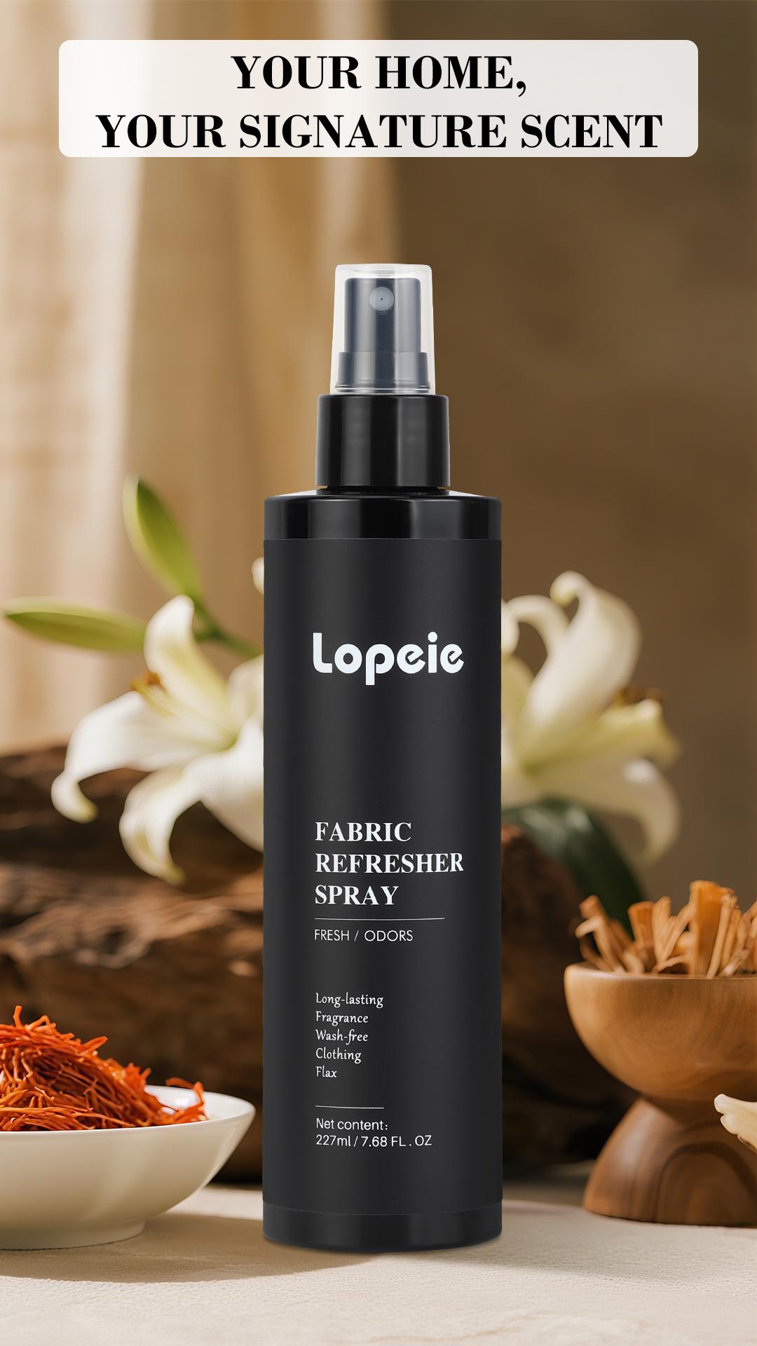 Fabric Refresher Spray, 227ml (7.68 fl oz) Wash-Free Odor Eliminator, Long-Lasting Fragrance for Clothing, Bedding & Linens, Fresh Scent Fabric Spray