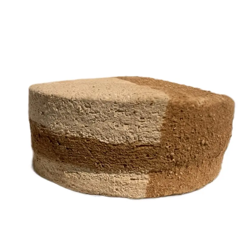 D-CRUJIDOS Brown and Beige Clay Piece Alfajor Made in Mexico Authentic Handcrafted