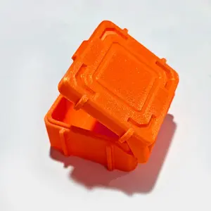 3D Printed Small Stackable Storage Box, Airtight Snap-Latch Organizer for Tiny Items - Modular Container for Desk, Office, Craft Supplies, Practical Home Gift