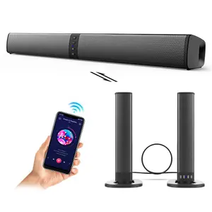 Dazone Sound Bar Surround Sound System, 2 in 1 Detachable Separable Soundbar Bass Speakers for Home TV Theater Audio Soundbar