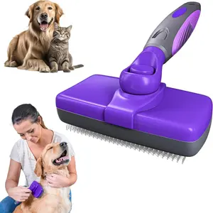 Pet Hair Removal Brush, Pet Grooming Brush, Dog & Cat Slicker Brush for Pets with Long Or Short Hair, Dog Brush for Shedding Short Hair