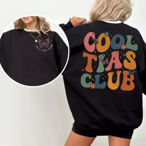 Cool Tias Club Sweatshirt, Personalized Aunt Shirt, Spanish Auntie Shirt, Gift for Aunt, Gift for Tia Womenswear Forest