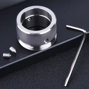 Stainless Steel Thermostat Ra Adapter with Vertical Stripes Radiator Valve Thermostat Head Universal Heating Valve Adapter Rustproof for Kitchen Bathroom