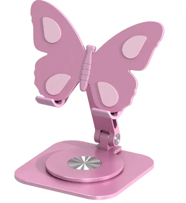 【Summerwins】Joytutus Multifunctional Aluminium Phone Stand, iPad Holder - 360° Rotatable, Compact Portable Folding Adjustable, Smartphone & Mobile Device Mount, Desk Accessories, Mini Gadgets for Study, Livestreaming