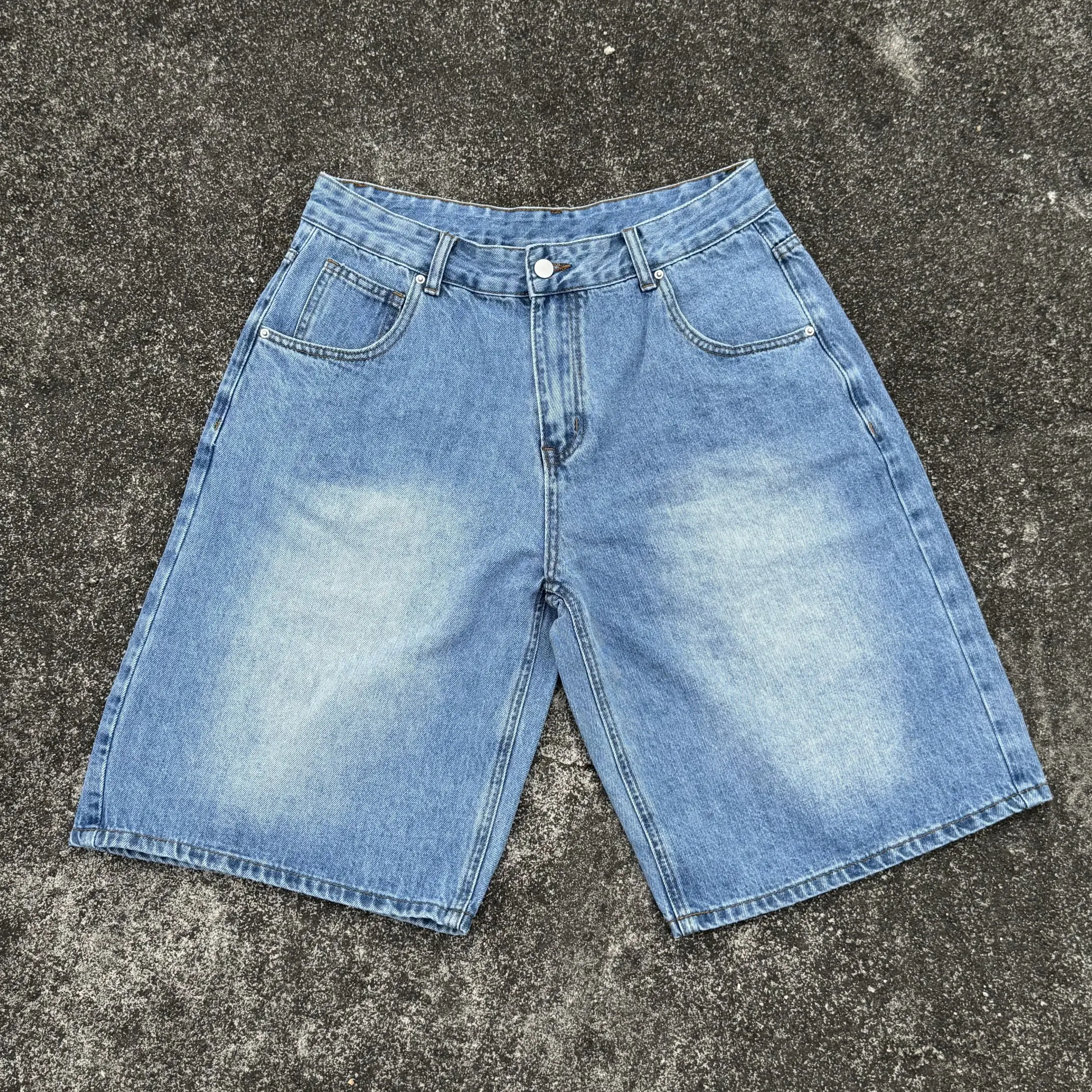 Sopula Studio Men's Vintage Casual Baggy Jorts Denim Shorts