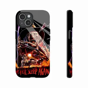 F-Freddy K-Krueger Retro Horror Mobile Phone Case for iPhone 16 Pro Max, Hybrid Glass PC TPU Strong Shockproof Protective Case for iPhone 16/15/14/13/12/11 Pro Max/Plus Protection Durable