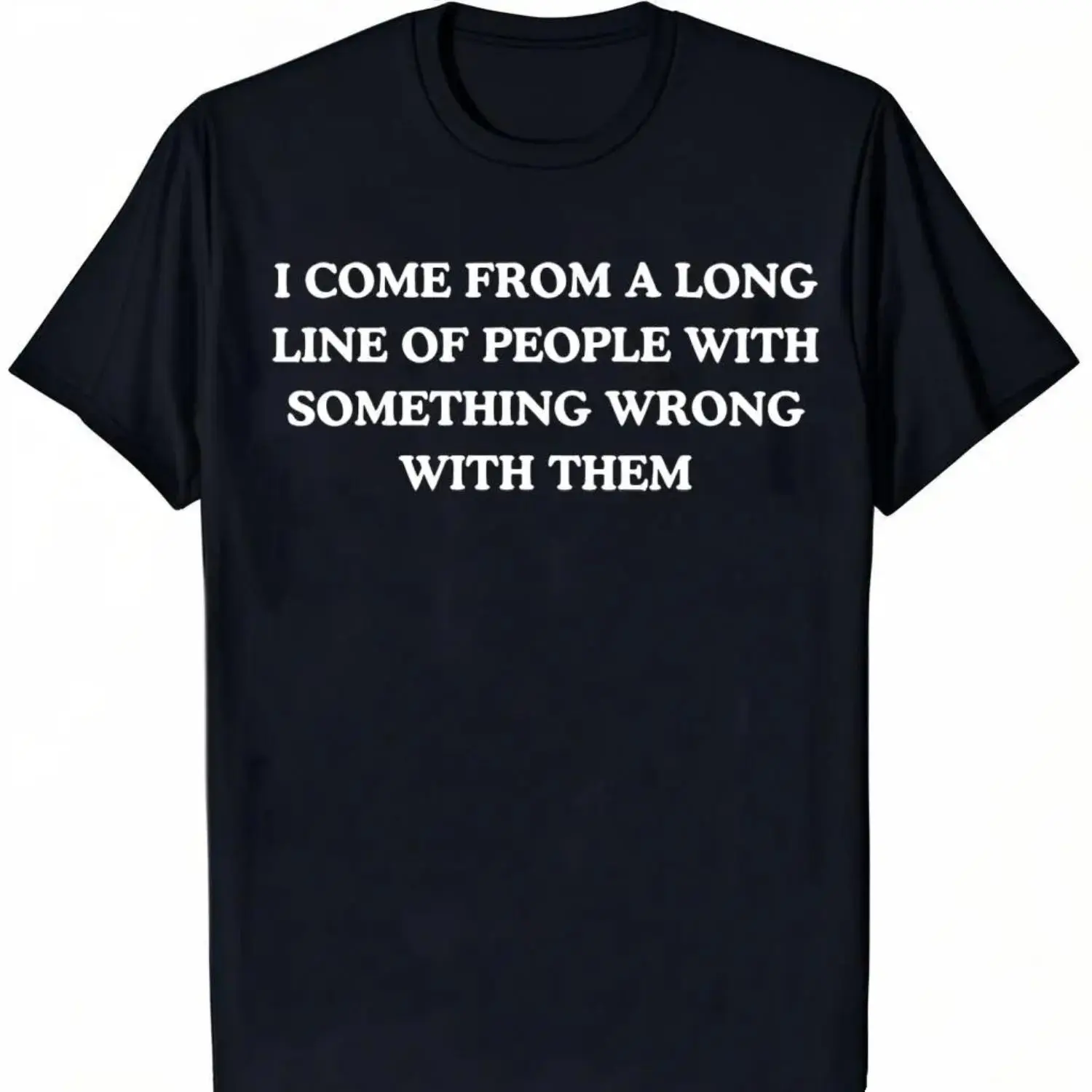 Women's Graphic Cotton Crew Neck T-Shirt - Humorous Mental Health Quote, Lightweight, Fitted, Chic, All Seasons Casual Top for Mums with Meaningful Expression & Comfortable Everyday Fit