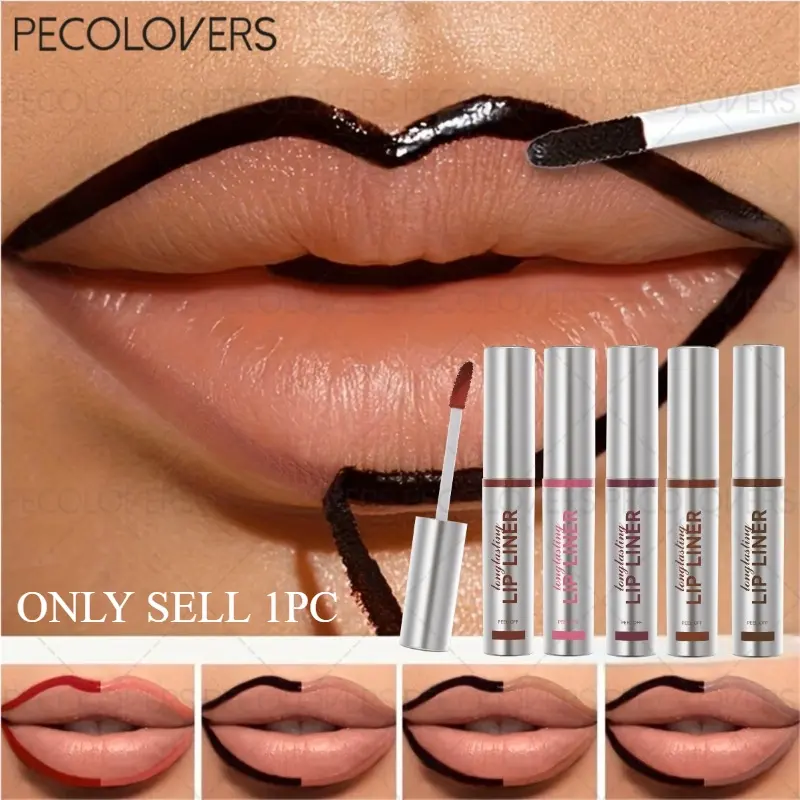 1pc Multi-Use Matte Lip Stain & Definer - Fade-Proof Peelable Velvet Texture & Hydrating Base, Romantic Gifts & Concert Essentials, Travel-Friendly Lip Care Tool - Lip Tint, Lipliner Pen, Lip Liner Singles, Lip Product