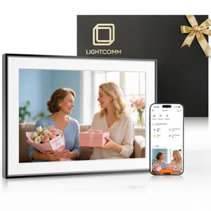 Gift ideas 10.1 Inch WiFi Digital Picture Frame 1280 * 800IPS HD 64GB Storage Wall Mountable Auto-Rotate Easy to Share Photos or Videos,Digital Photo Frame,Gift for mom,Mother's Day gift Smart WiFi Touch Screen Photo Frame