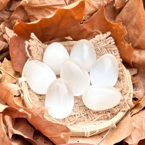 【Higher Crystal】1 count "Elegant Selenite Eggs: 4.5 - 5cm of Pristine Crystal Beauty"