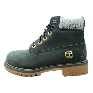 Little Kid's Timberland 6 In. Premium Boot Black Nubuck (TB0A294Q 001)