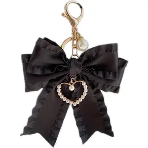 Bow Purse Keychain Charm Bow Keyring Bag Charms for Women Handbag Purse Charms Accessories