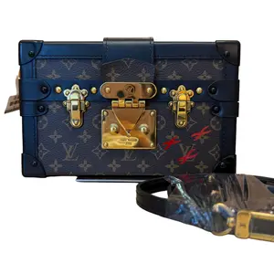 Pre-owned Louis Vuitton Petite Malle Monogram Trunk Bag