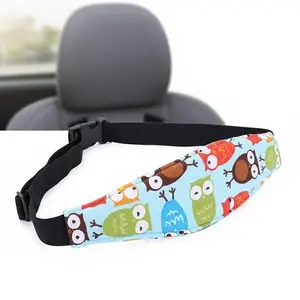 Adjustable Baby Car Head Support Pillow, Neck Protector for Infant Car Seat, Anti-Side Roll Safety Cushion with Secure Straps, Universal Fit for Boys Girls, Newborn Travel Sleep Positioning Aid, Car Seat Attachment