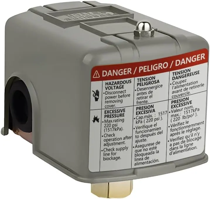 Water Pressure Switch 40-60psi Well Pump Pressure Switch