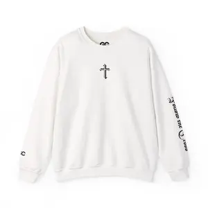 Jesus Cross Crewneck Sweatshirt — Modern Sleek "Follow the Cross" Design