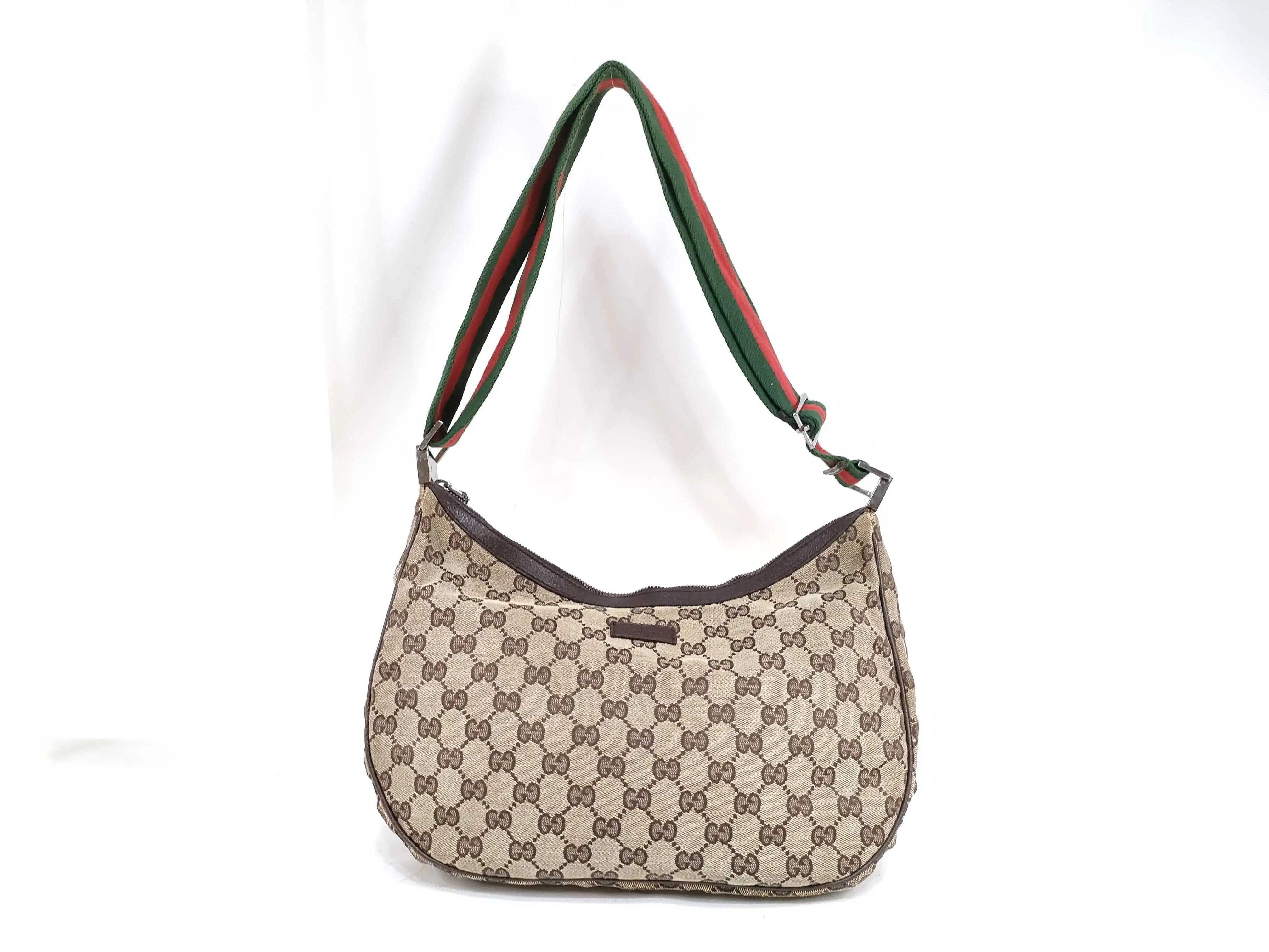 Pre-owned GUCCI PVC Shoulder Bags GG Canvas Shoulder Bag GG Canvas Sherry Line Shoulder Bag