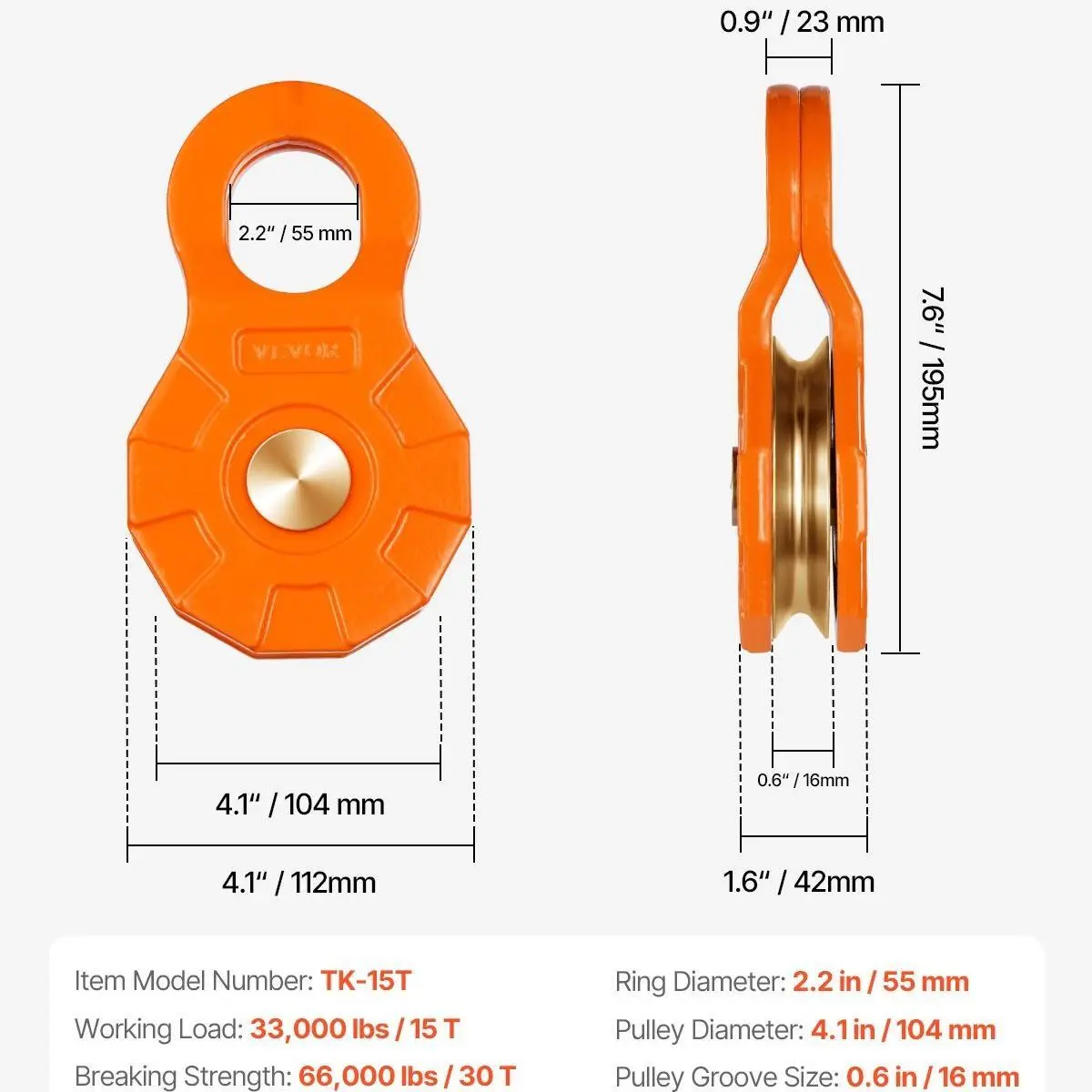 66,000 lbs【30 Ton】