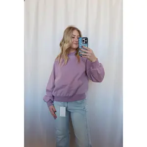 Lace-Trim Cutout Sweatshirt