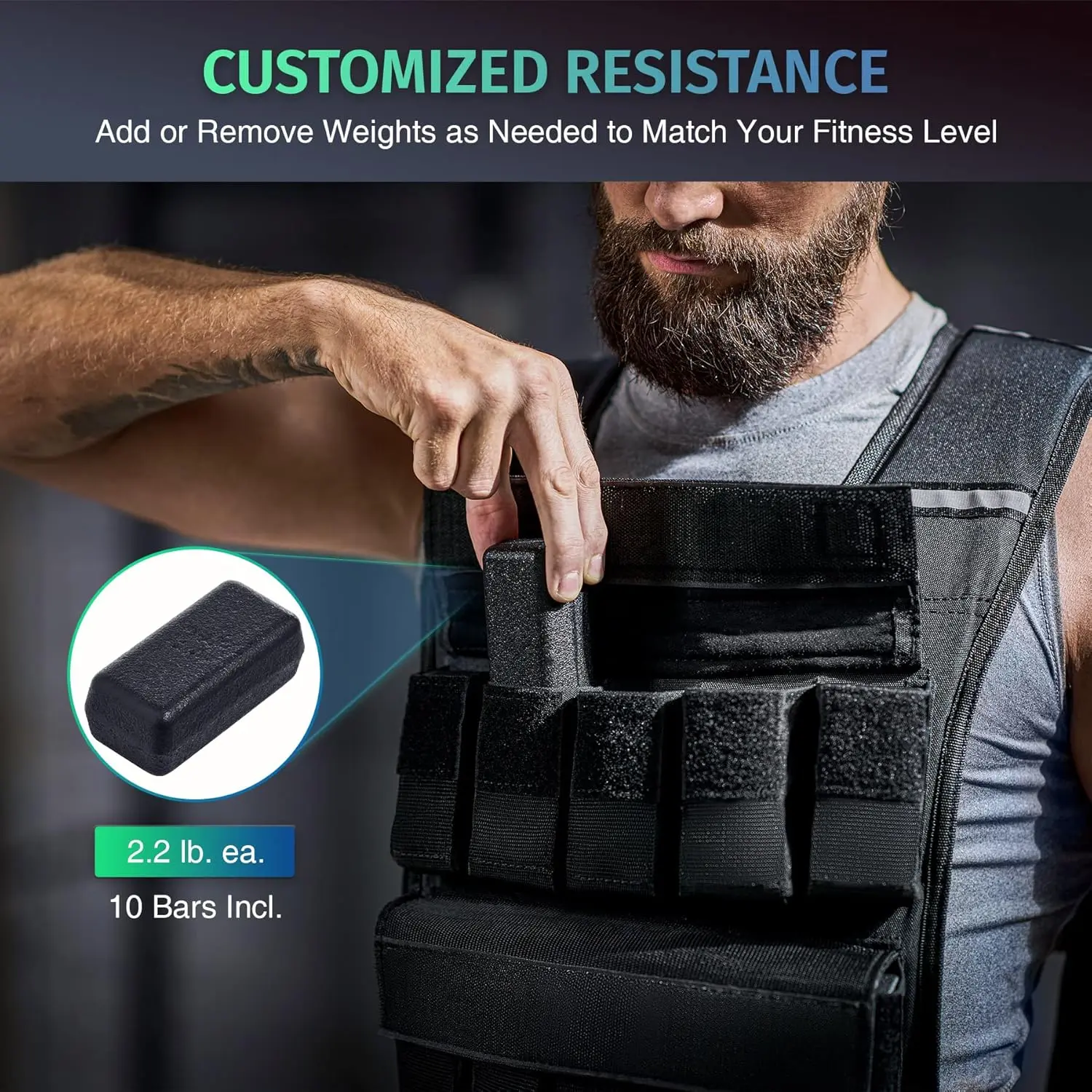 Bars Incl.-Black-23lbs