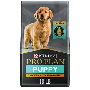 High Protein Puppy Food with Lamb & Rice – Dry Dog Food with DHA, Supports Growth & Development – 34 lb Bag