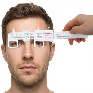 Plastic Ruler for Glasses, Type 2 Optical Caliper Measurer, Pupillary Distance Tool, Online Order Glasses, Eye Care Measurement Tool