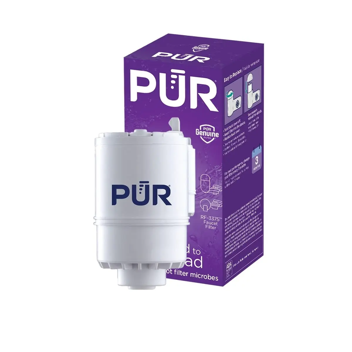 PUR Faucet Mount Water Filter Replacement, 1-Pack, RF3375-1