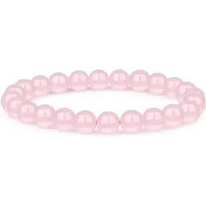 8mm Beaded Bracelets For Women Men - Healing Crystal Bracelet - Adjustable Size