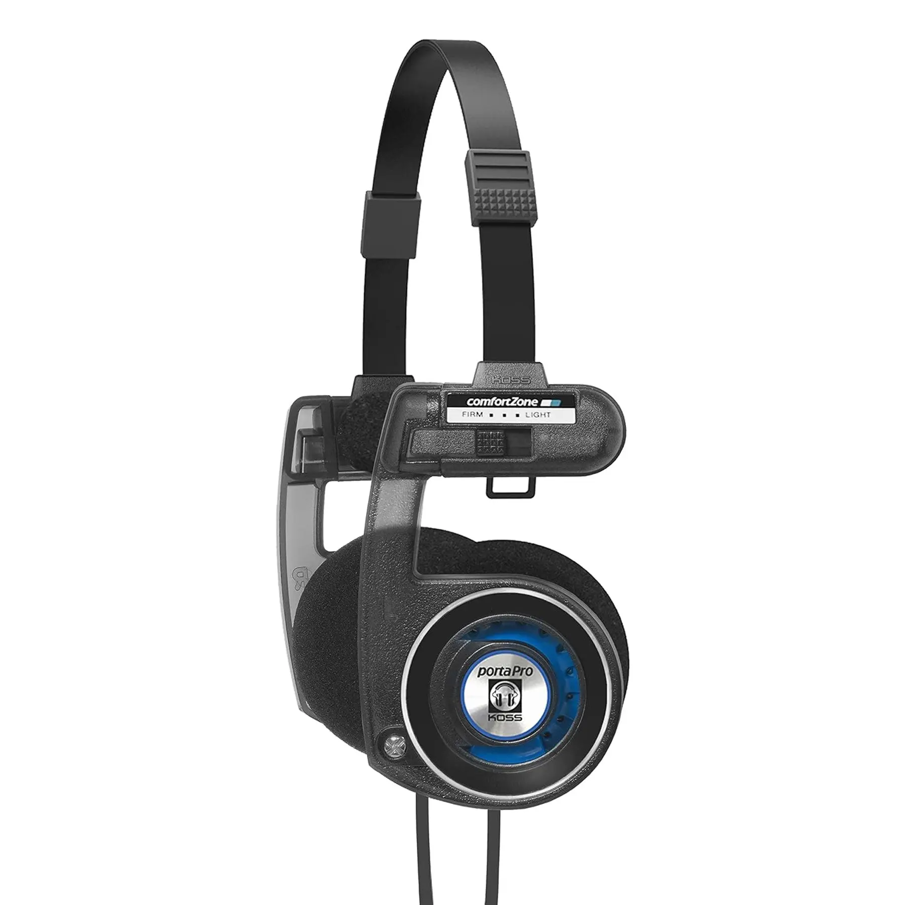 Koss Porta Pro Open-Back Utility Headphones - Folding Audio Device with Detachable Cable, Soft Foam Cushioning, 3.5mm Audio Jack