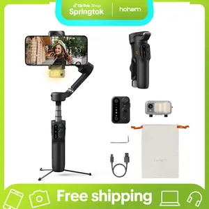 Hohem iSteady V3 Pro Gimbal Stabilizer for SmartiPhone, 3-Axis Phone Gimbal, Magnetic AI Tracker, Built-in Extendable Rod & Tripod, Detachable Remote Control,selfiestick，autotracking tripod，Phone Accessories，Cellphone Smartphone for Travel, Vlog, TikTok