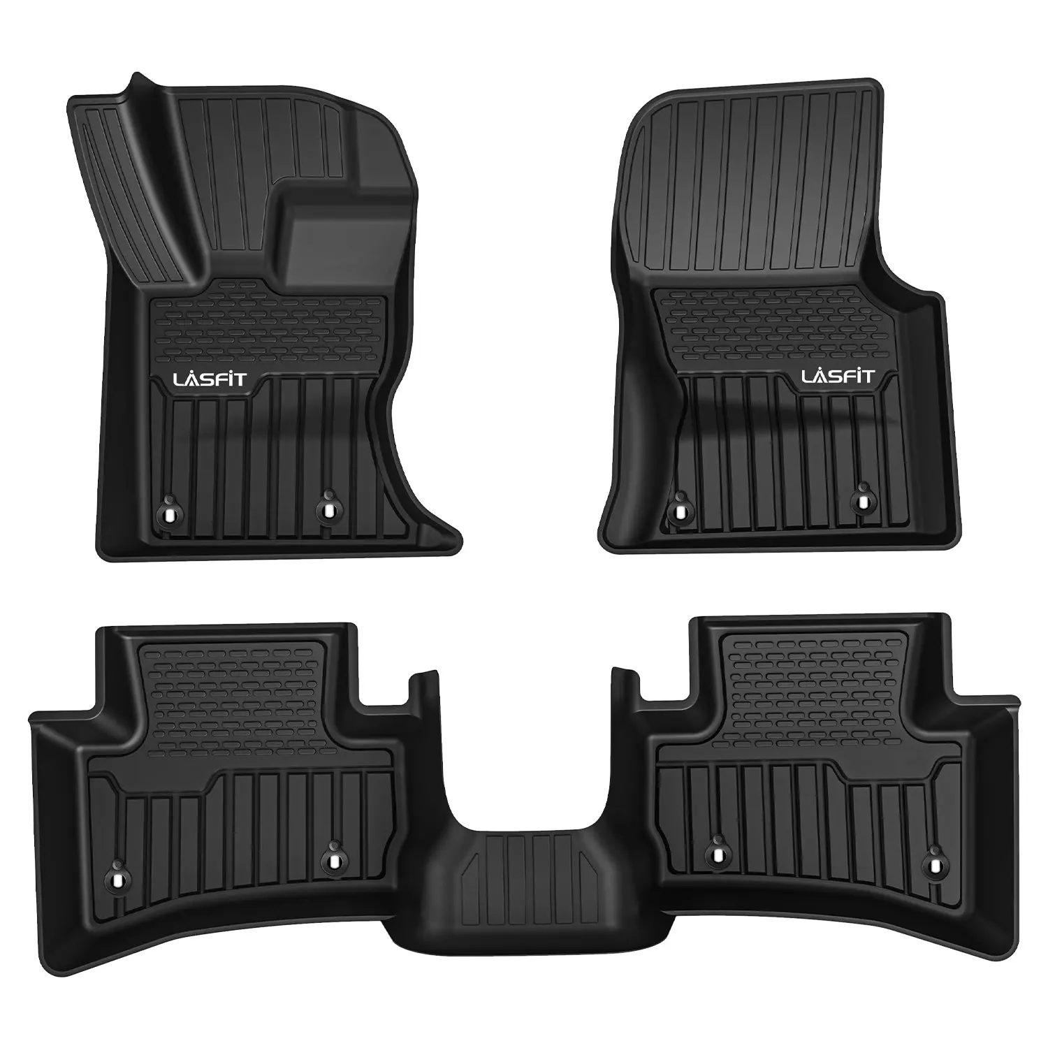 Lasfit Custom TPE Floor Mats for 2017-2026 Jaguar F-Pace, 1st & 2nd Row Car Floor Mats, Automotive Interior Accessories, Mat Floor Mats