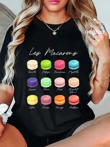 100% Cotton Macaron French Teacher Macaroon Lover Men Women T-Shirt