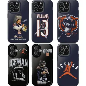 Chicago Jumpman Caleb "Iceman" Williams Phone Case  | Football Phone Case | Sports Fan Gift | Cover for iPhone 11 12 13 14 15 16 17 x Samsung 21 22 23 24 25 K