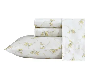 Laura Ashley Petite Yellow-Gold King Sheet Set