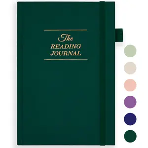 Reading Journal, Book Journal Reading Log-A5 Size ( Pine Green )