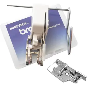 Open Toe Even Feed Walking Foot W/Guide for Machines with 1/4" Quilting Presser Foot