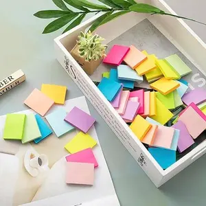 (50 Pads) Sticky Notes 1.5x2, 10 Colors Self Sticky Notes, Sticky Pads.