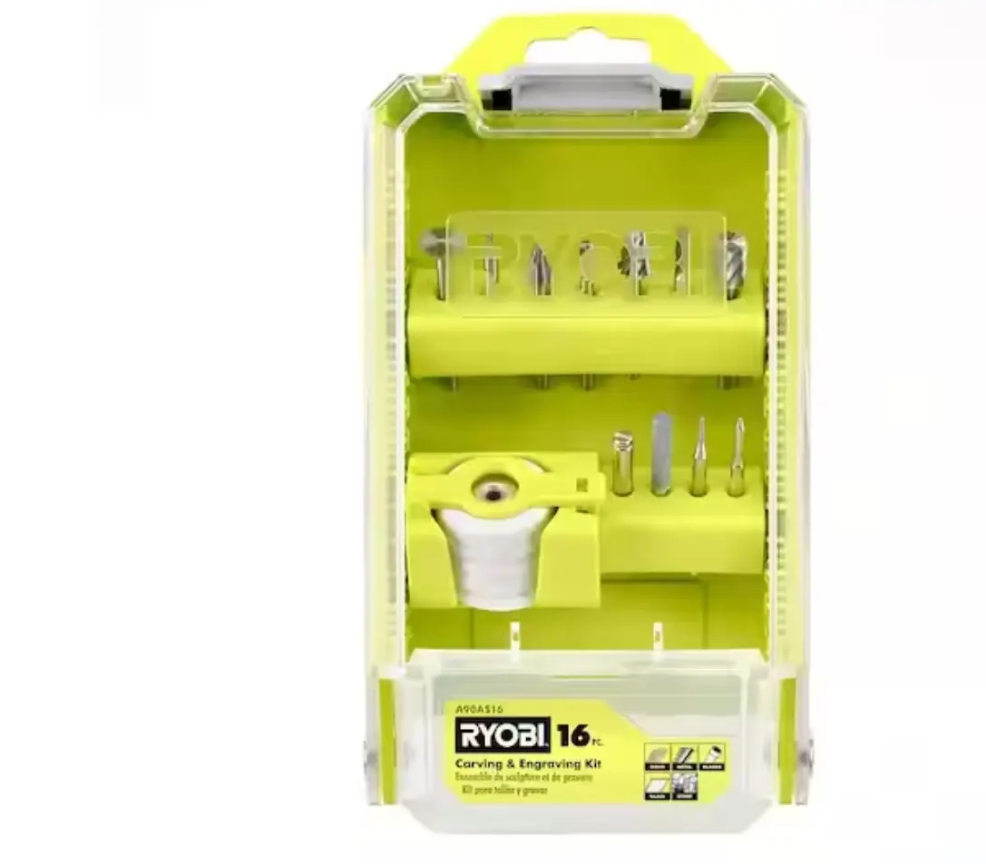 Ryobi Rotary Tool 16-Piece Carving and Engraving Kit A90AS16