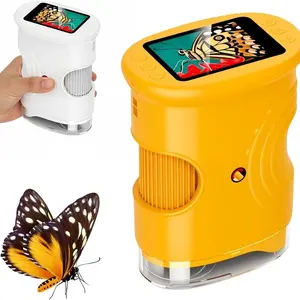 Handheld Microscope, LCD Digital Microscope, 2 Inch IPS Screen 1000x Digital Magnifier, 2mp HD Portable Mini USB Camera, Science Education Toy