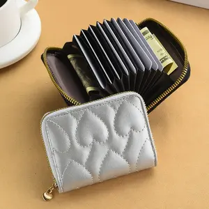 Women's Heart-Shaped Wallet for Women - Compact, Stylish Card Holder with ID Window, Ideal Christmas Gift for Outdoor Use, Wallets For Women