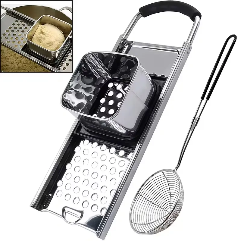 Spaetzle Maker Premium Grade Stainless Steel Spaetzle Press Efficient Homemade Spaetzle And Knoepfle Dishwasher Safe Spaetzle Noodle Maker with Comfort Handle for Pots Up to 11.81 inch