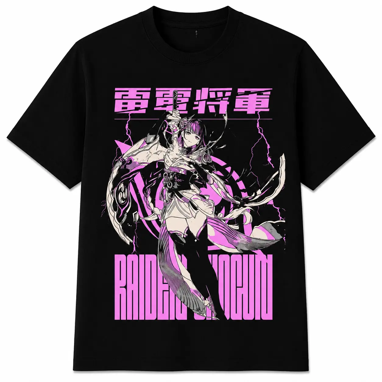 Raiden Shogun Anime Shirt, Genshin Impact Graphic Tee, Electro Archon T Shirt, Japanese Gaming Unisex Tee, Gamer Gift