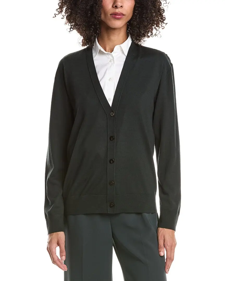 Theory V-Neck Wool Cardigan