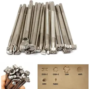 20 count Leather Stamping Tools Leather Working Saddle Making  Tool Leather  Punch Set