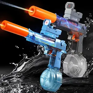LED Electric Water Blaster Toy Automatic Long Range Powerful Outdoor Pool Summer Spray Toy for Kids Adults