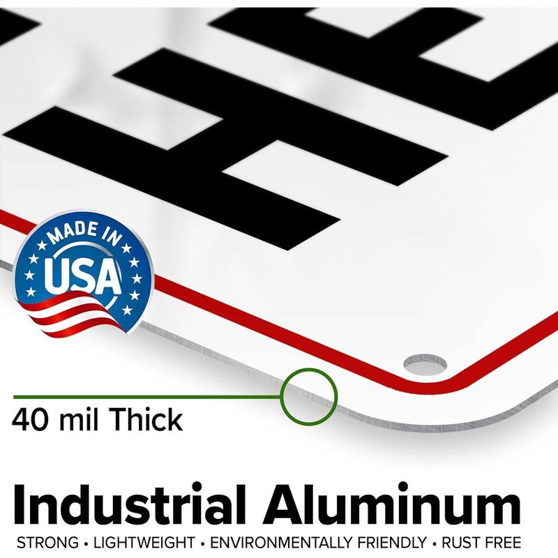 Custom Sign, Custom Sign for Business, Indoor/Outdoor use. 7x10 Inches, Rust Free .040 Aluminum, Fade Resistant, Made in USA by My Sign Center (Header)