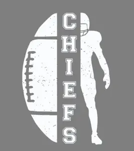 football player chiefs home decor car truck auto vinyl decal sticker 5"
