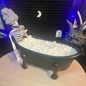 Skeleton bath candle