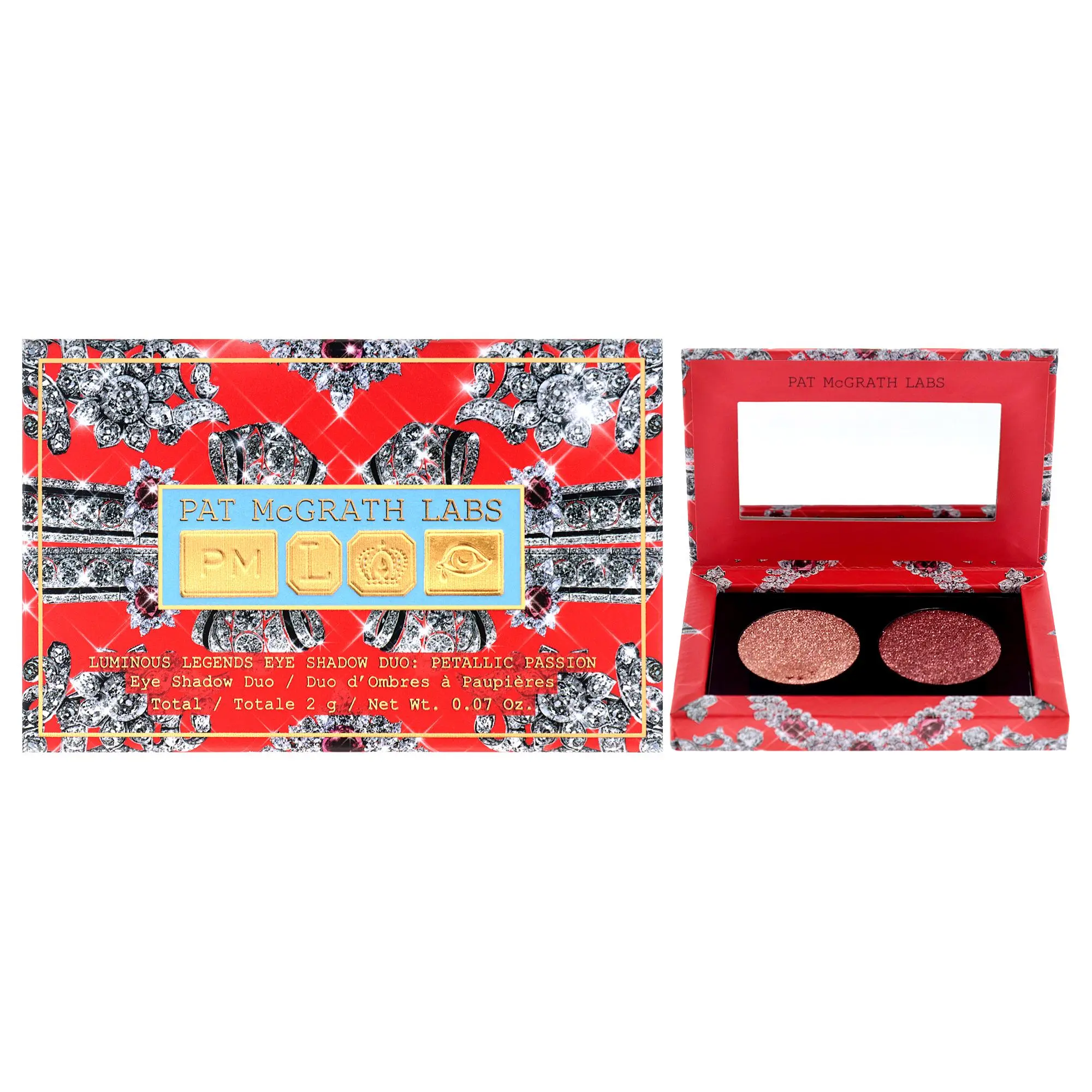 Pat Mcgrath Labs Women's Luminous Legends Petallic Passion Eyeshadow Duo - 0.07oz Beauty & Personal Care Cosmetic Makeup